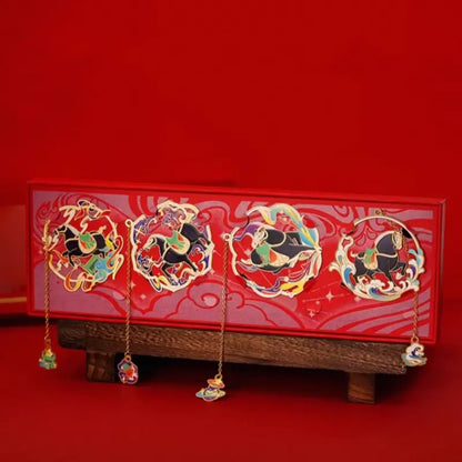 National Museum of China Dark Horse Metal Bookmark Set of 4