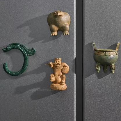 Historical Relic Resin 3D Fridge Magnet | Chinese Ancient Art Souvenir-LuckyCharms.Shop