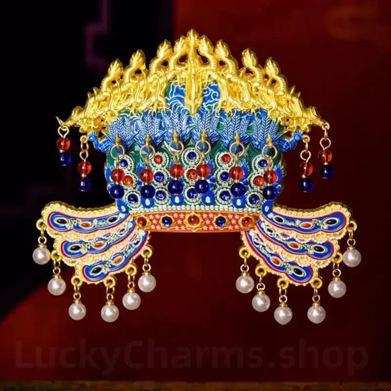 Phoenix Crown Metal AR Refrigerator Magnet from National Museum of China-LuckyCharms.Shop