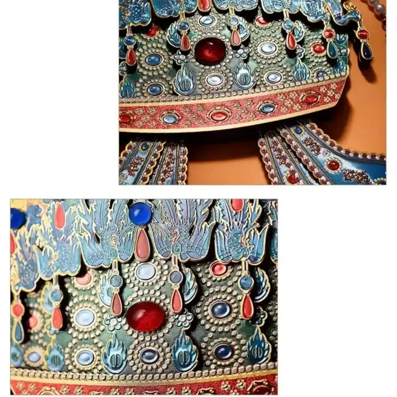 Empress Phoenix Crown Wooden Refrigerator Magnet-LuckyCharms.Shop