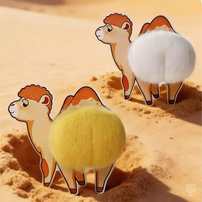 Silk Road Plush Camel Wool Felt Fridge Magnet | Dunhuang Academy Creation