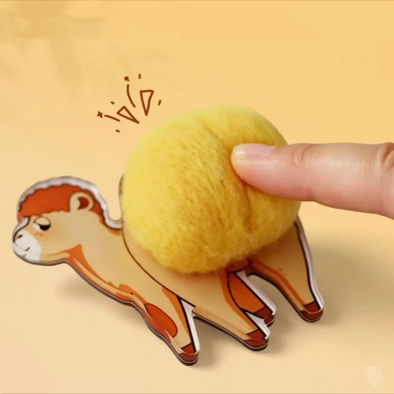 Silk Road Plush Camel Wool Felt Fridge Magnet | Dunhuang Academy Creation