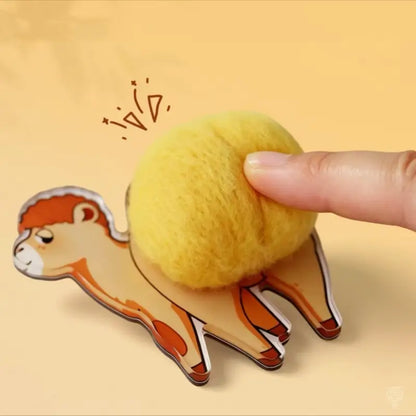 Silk Road Plush Camel Wool Felt Fridge Magnet | Dunhuang Academy Creation