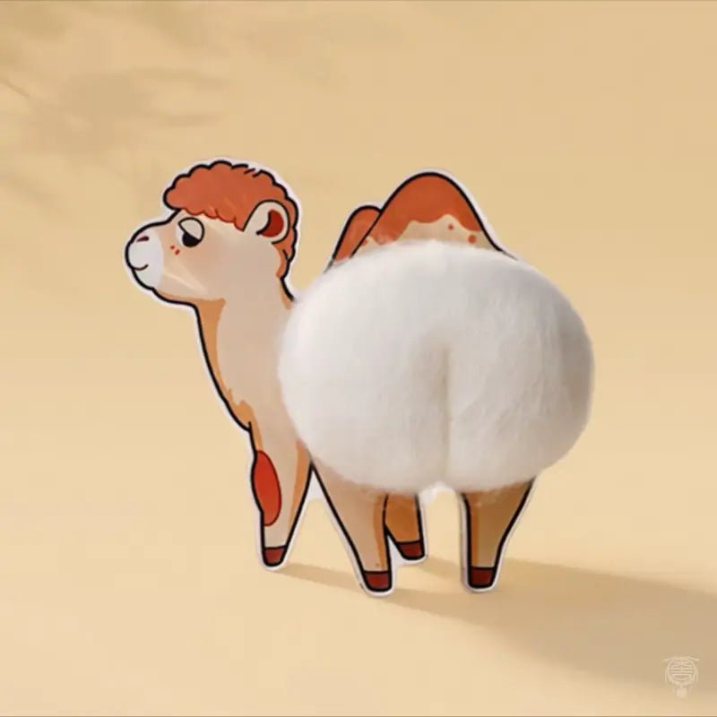 Silk Road Plush Camel Wool Felt Fridge Magnet | Dunhuang Academy Creation