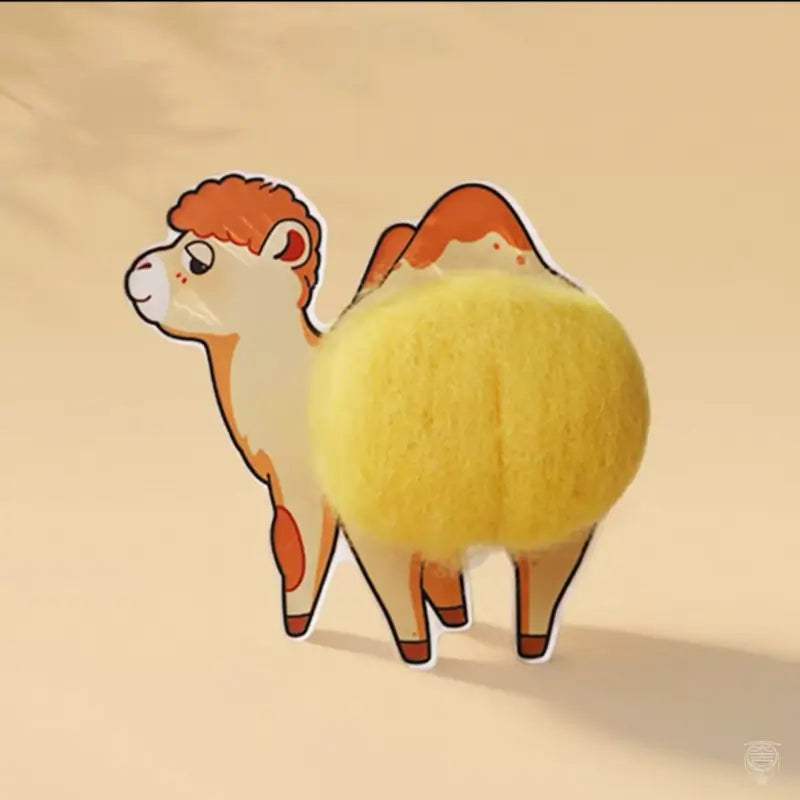 Silk Road Plush Camel Wool Felt Fridge Magnet | Dunhuang Academy Creation