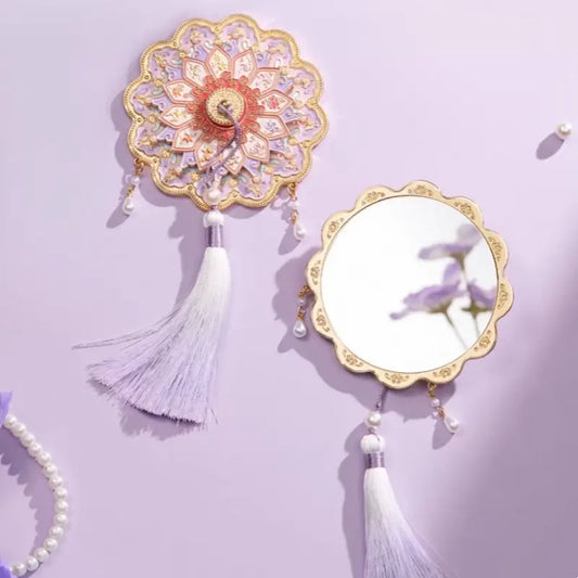 Prince Kung Mansion "Cloud Shoulder Bloom" Rotating Compact Mirror