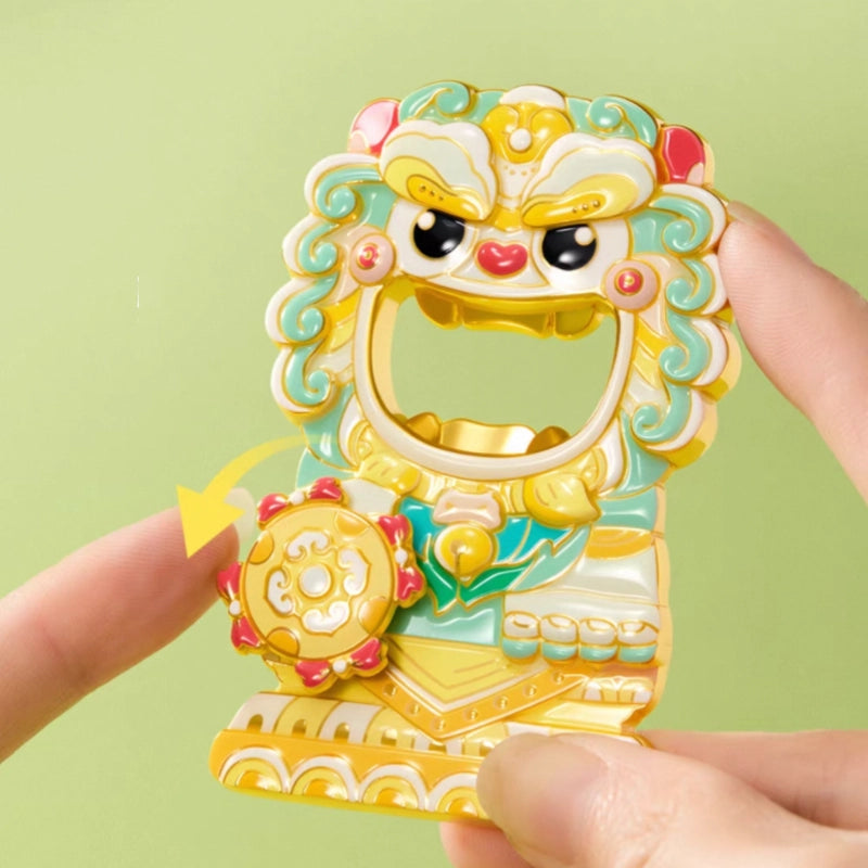 Prince Kung Mansion "Double Joy Lions" Bottle Opener Fridge Magnet Set