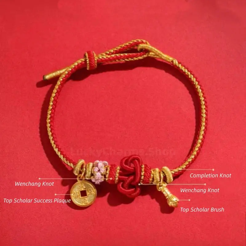 Henan Museum Zhuangyuan Jidi (Top Scholar Success) Lucky Bracelet | Career Success Gift-LuckyCharms.Shop