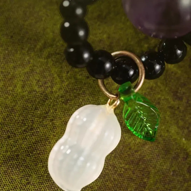 Natural Crystal Fidget Phone Charm, National Library Cultural Souvenir