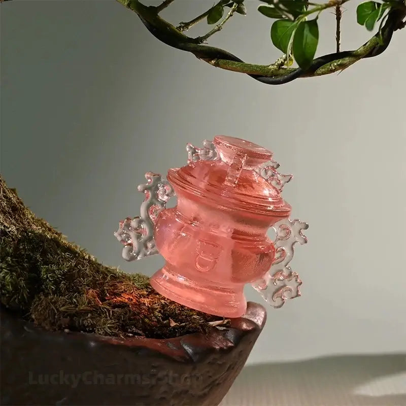 Nanjing Museum Pink Jadeite Dragon-Phoenix Censer Refrigerator Magnet-LuckyCharms.Shop