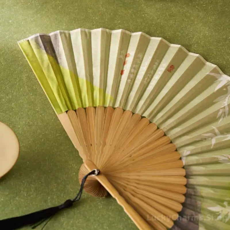 Nanjing Museum Lanting Pavilion Folding Fan Gift Set | Wang Xizhi Calligraphy Inspired | Elegant Bamboo Fan Decor