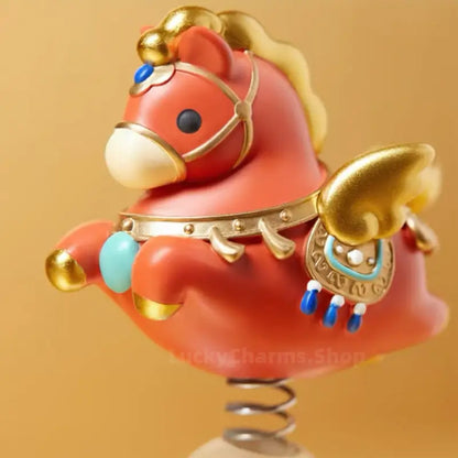 The Palace Museum Fortune Horse Bobblehead | Xu Beihong Inspired Car Ornament | Lucky Year of the Horse Gift