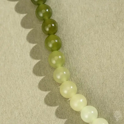 Palace Celadon Nephrite Jade Bracelet with Gourd & Butterfly Charms