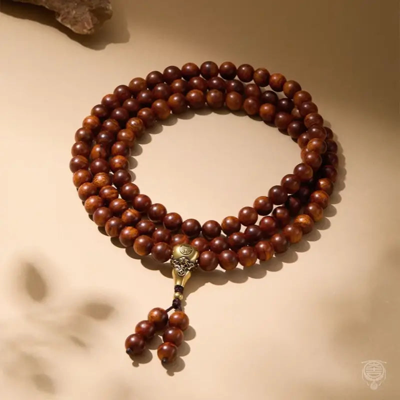 Bracelet mala en bois Imperial Heritage 108 - palissandre, bois de santal et nanmu