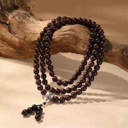 Bracelet mala en bois Imperial Heritage 108 - palissandre, bois de santal et nanmu