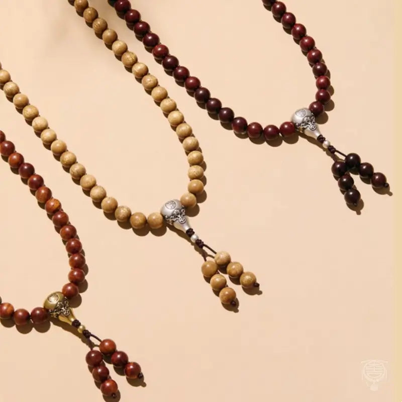 Bracelet mala en bois Imperial Heritage 108 - palissandre, bois de santal et nanmu