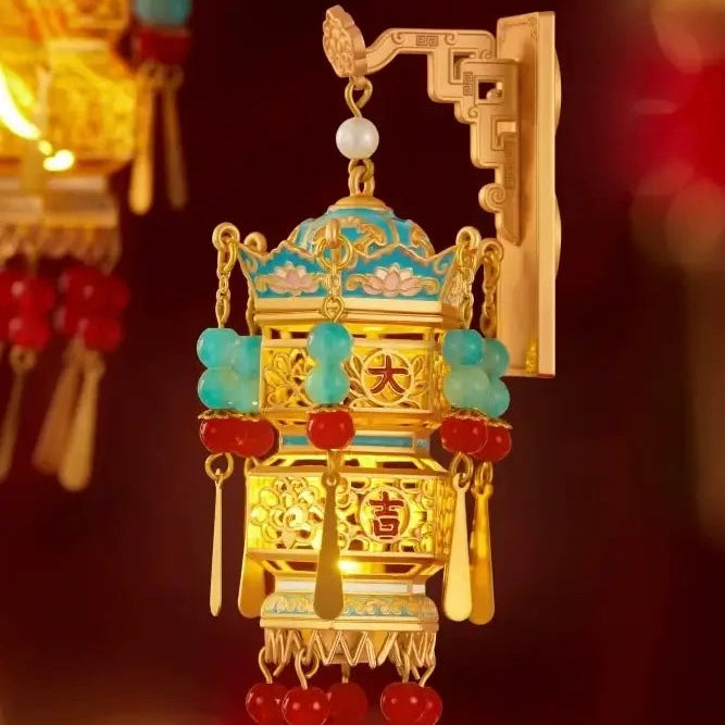 Palace Museum Light-Up Palace Lantern Fridge Magnet | Lunar New Year Gift Decor-LuckyCharms.Shop