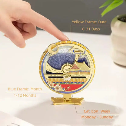 Forbidden City Time Perpetual Calendar Fridge Magnet from The Palace Museum-LuckyCharms.Shop