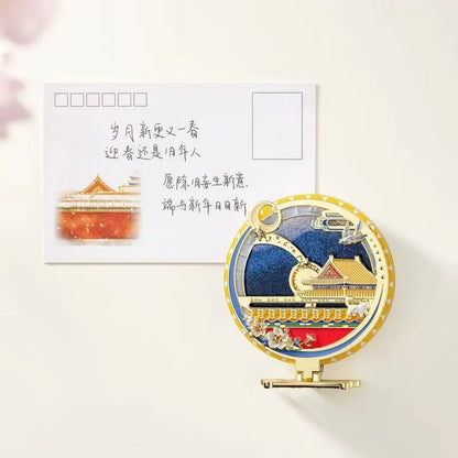 Forbidden City Time Perpetual Calendar Fridge Magnet from The Palace Museum-LuckyCharms.Shop