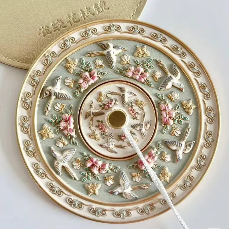 Sparrows & Flowering Branches Small Mirror from The Palace Museum-LuckyCharms.Shop