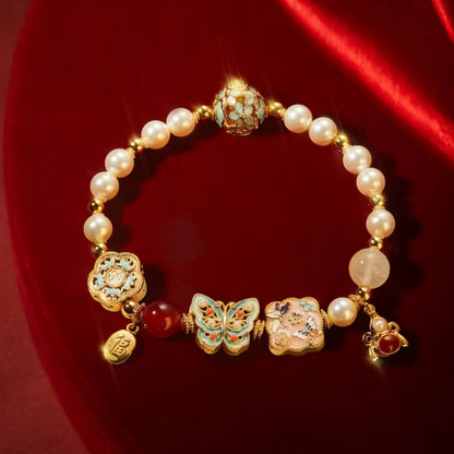 Palace Museum Imperial Treasure Butterfly Pearl Bracelet