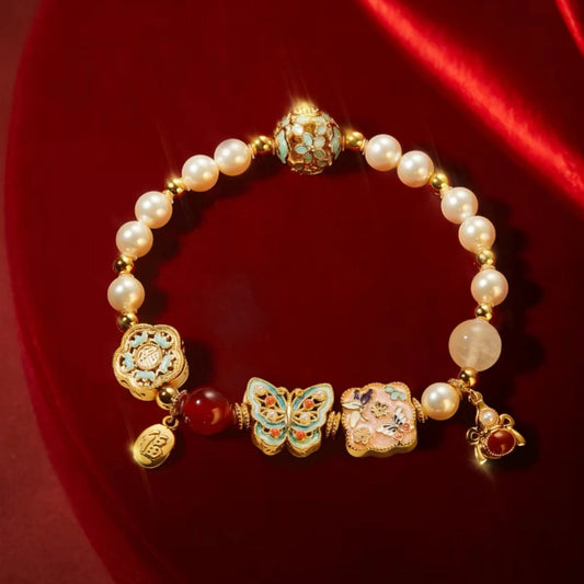 Palace Museum Imperial Treasure Butterfly Pearl Bracelet