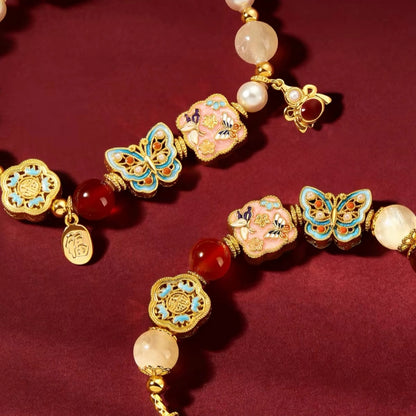Palace Museum Imperial Treasure Butterfly Pearl Bracelet