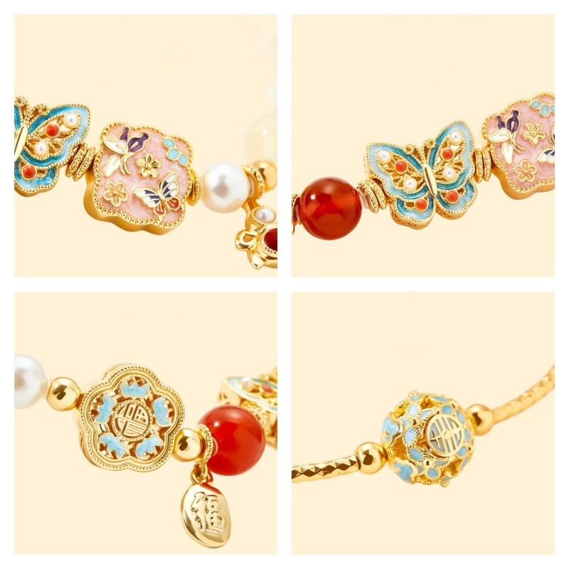 Palace Museum Imperial Treasure Butterfly Pearl Bracelet