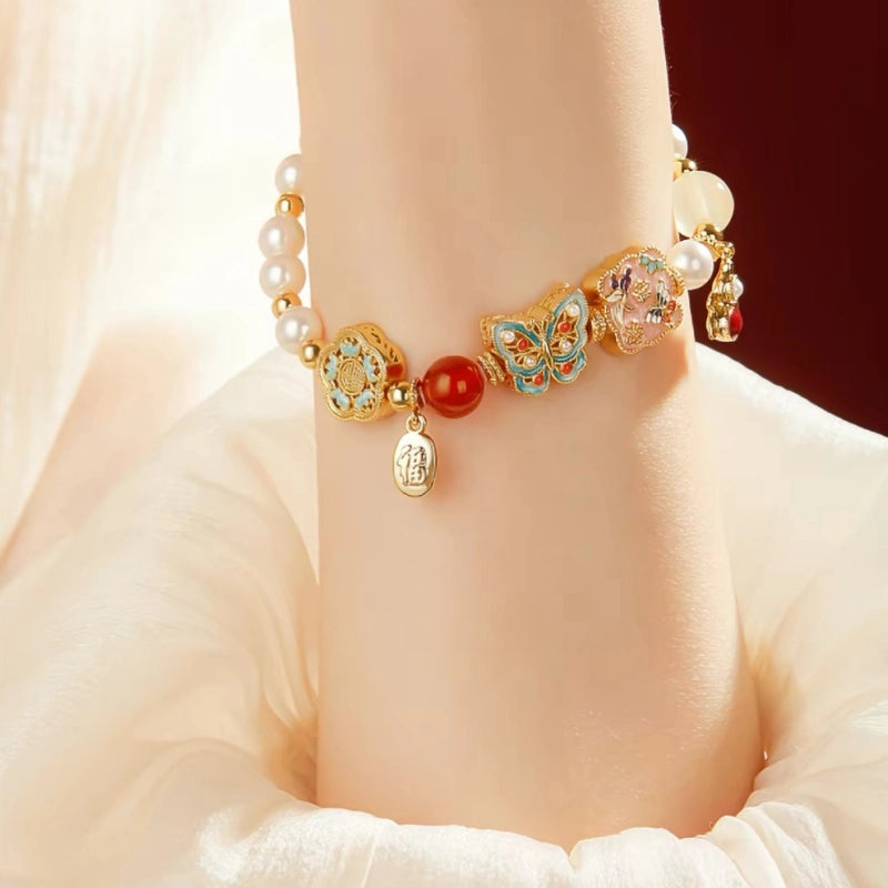 Palace Museum Imperial Treasure Butterfly Pearl Bracelet