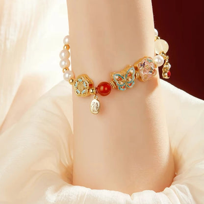 Palace Museum Imperial Treasure Butterfly Pearl Bracelet