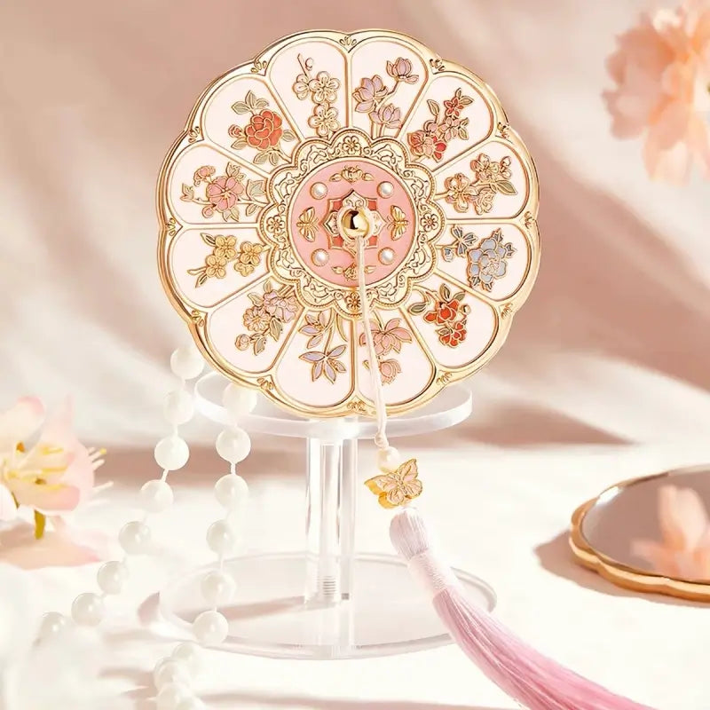 Palace Museum Pocket Mirror - 12 Flowers Goddess Folding Mirror