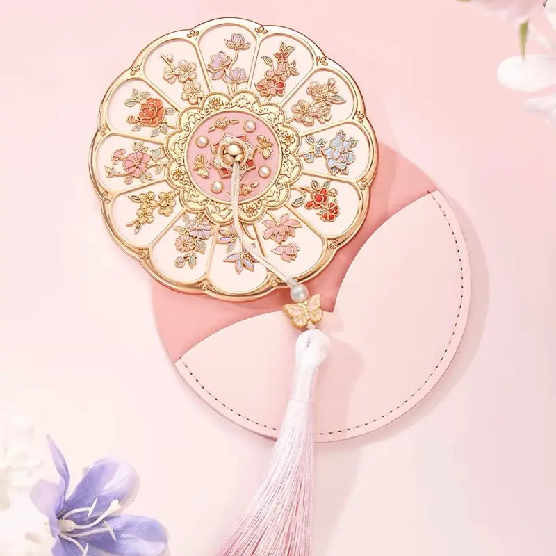Palace Museum Pocket Mirror - 12 Flowers Goddess Folding Mirror
