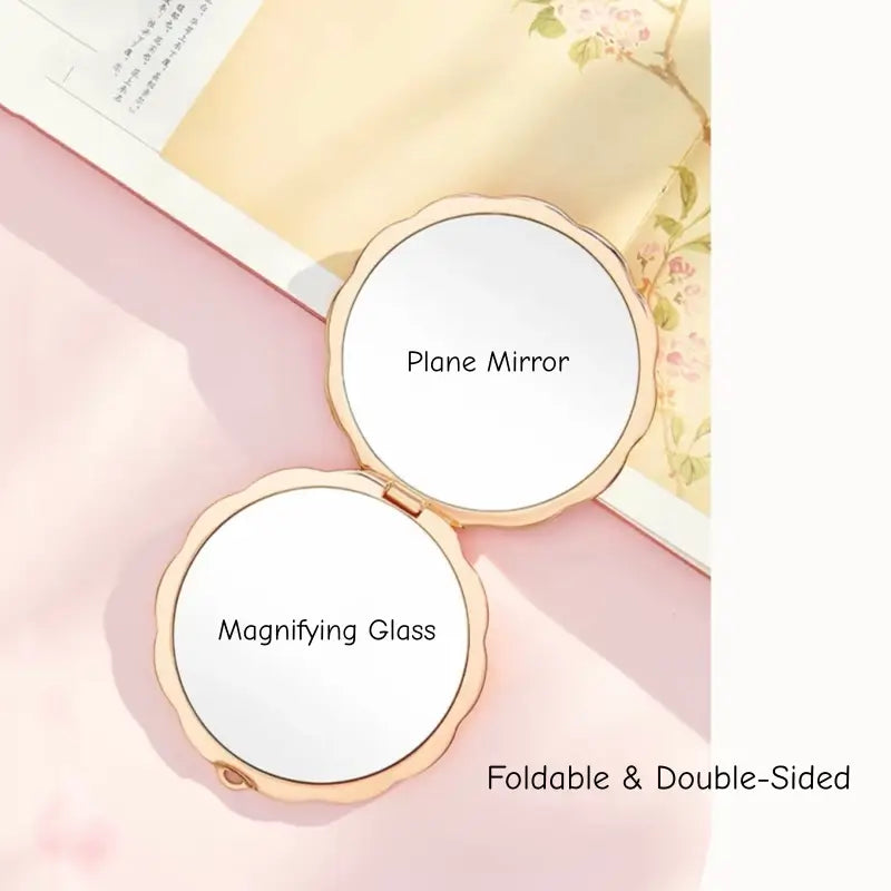 Palace Museum Pocket Mirror - 12 Flowers Goddess Folding Mirror