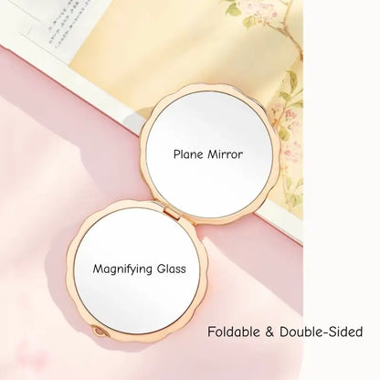 Palace Museum Pocket Mirror - 12 Flowers Goddess Folding Mirror