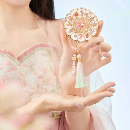 Palace Museum Pocket Mirror - 12 Flowers Goddess Folding Mirror