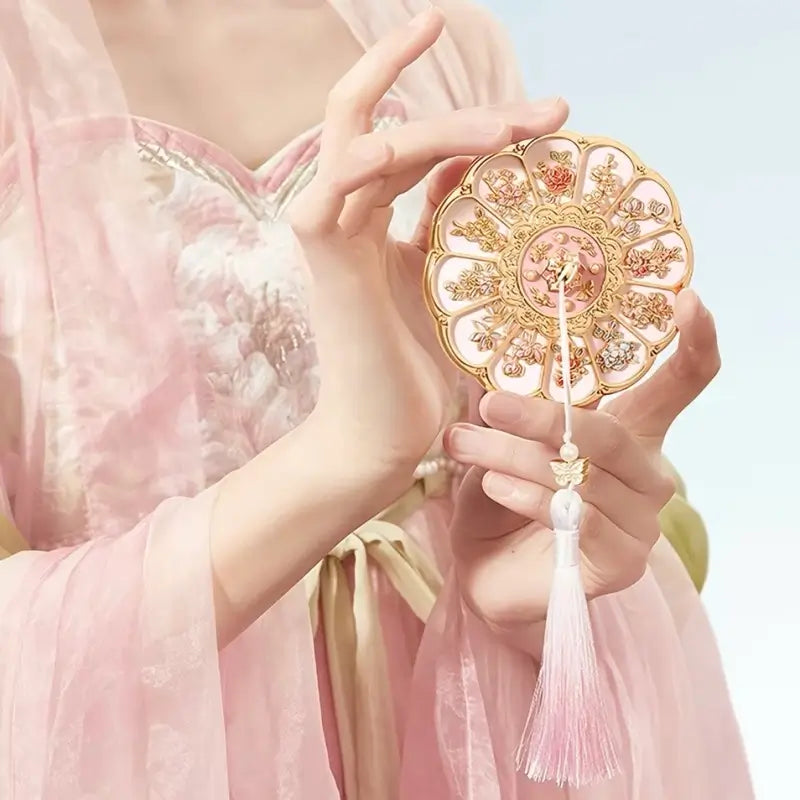 Palace Museum Pocket Mirror - 12 Flowers Goddess Folding Mirror