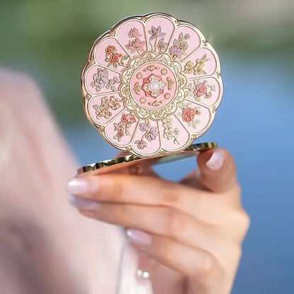 Palace Museum Pocket Mirror - 12 Flowers Goddess Folding Mirror