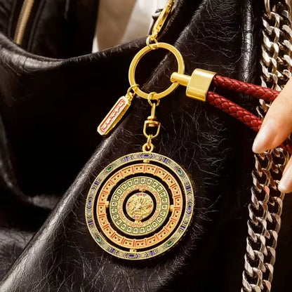 Wanchun Pavilion Caisson Ceiling Keychain from The Palace Museum-LuckyCharms.Shop