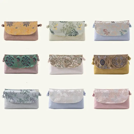 Intangible Heritage Song Brocade Silk Crossbody & Clutch Bag
