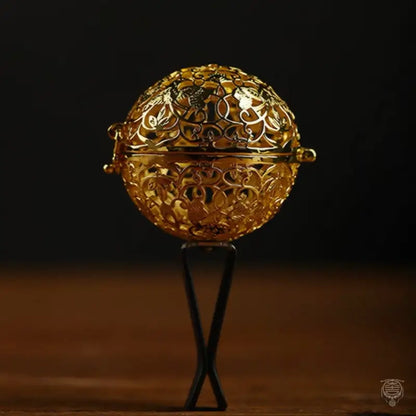 Grape & Bird Pattern Incense Sphere Car Aroma Diffuser | Souvenir du Musée d'histoire du Shaanxi