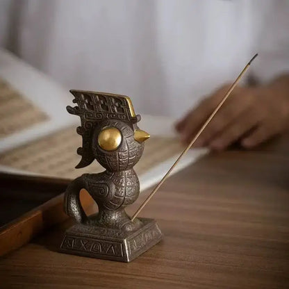 Bronze Sun Bird Figurine from The Sanxingdui Museum-LuckyCharms.Shop