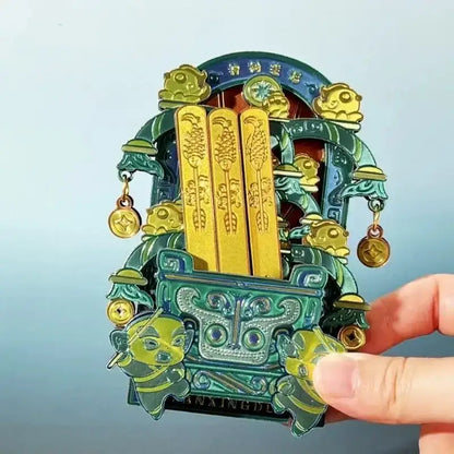 Bronze Divine Tree Lucky Draw Fridge Magnet from The Sanxingdui Museum-LuckyCharms.Shop