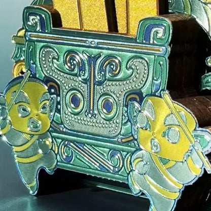 Bronze Divine Tree Lucky Draw Fridge Magnet from The Sanxingdui Museum-LuckyCharms.Shop