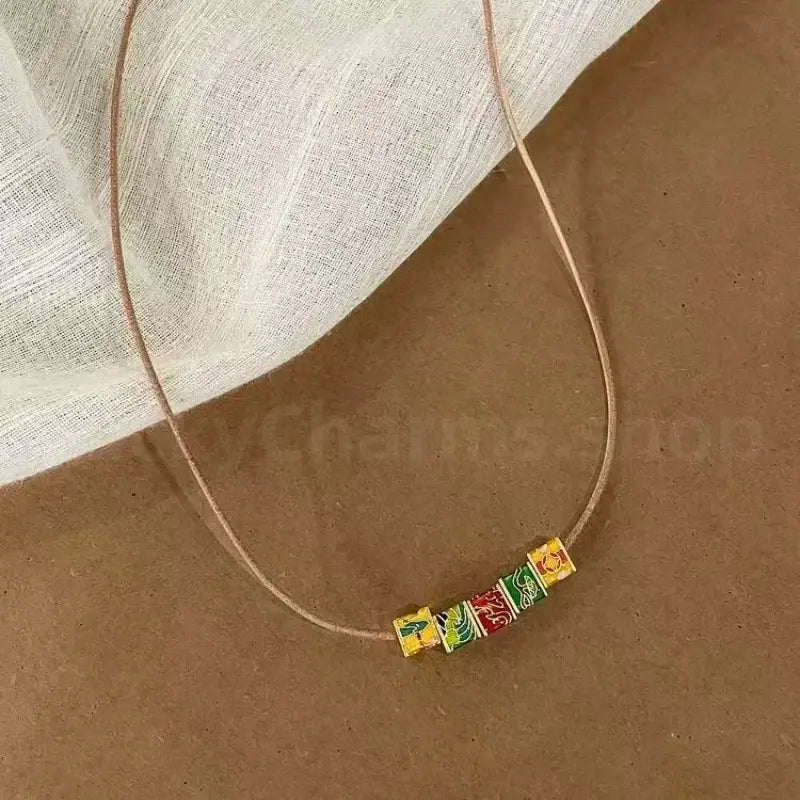 Five Cubic Fortune-Turning Beads WUXING Necklace Wealth Luck Protection Success-LuckyCharms.Shop