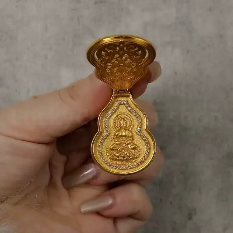 Openable Filigree Hollowed-out Gourd Pandent Necklace -LuckyCharms.Shop