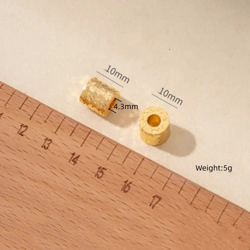 Pendentif Lu Lu Tong en or brillant fragmenté | Collier en cordon de cuir pour femme, 4 styles