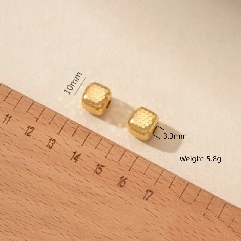 Pendentif Lu Lu Tong en or brillant fragmenté | Collier en cordon de cuir pour femme, 4 styles