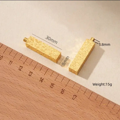 Pendentif Lu Lu Tong en or brillant fragmenté | Collier en cordon de cuir pour femme, 4 styles