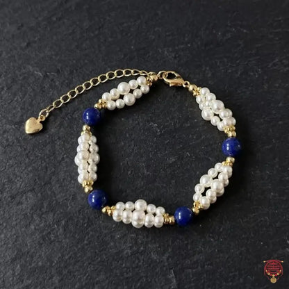 Natural Lapis Lazuli & Multi-Strand Twisted Freshwater Pearl Set