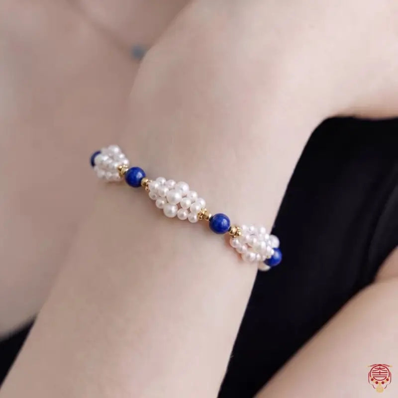 Natural Lapis Lazuli & Multi-Strand Twisted Freshwater Pearl Set